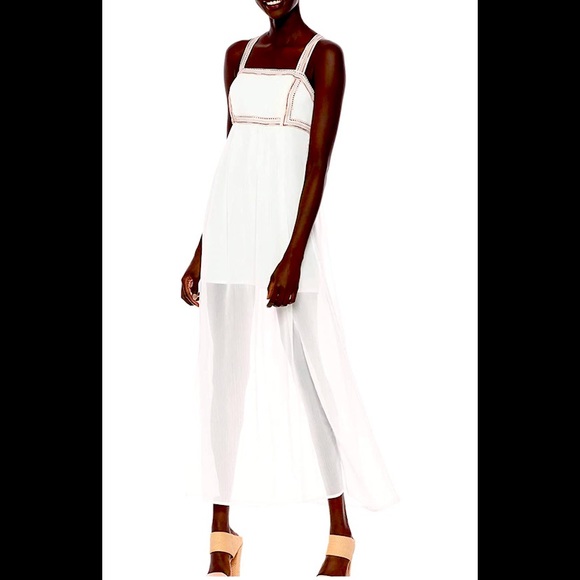 BCBGeneration Embroidered Empire Maxi Dress - Picture 1 of 5
